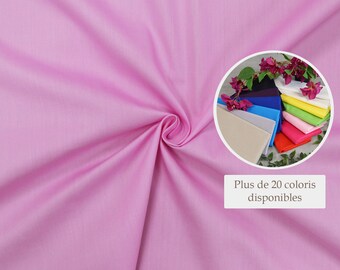 Pink blossom cotton poplin fabric - 100% cotton pink cotton fabric sold by coupon, ideal for all your sewing work.