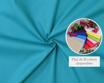 Poplin cotton fabric Petroleum blue - 100% cotton Petroleum blue fabric sold by piece, ideal for all your sewing projects