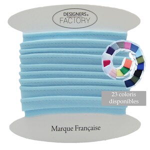 Baby blue cotton flanged insert piping cord - available in several colours - Flanged piping cord for cushions