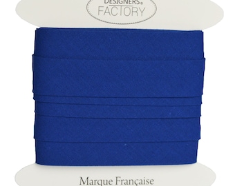 Beautiful Quality royal blue Plain Cotton Bias Binding - Cotton Bias Binding  - available in several colours and two sizes