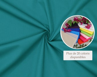 100% duck green cotton poplin fabric coupon - Duck cotton fabric - Duck green cotton poplin