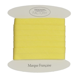 Beautiful Quality yellow Plain Cotton Bias Binding - Cotton Bias Binding  - available in several colours and two sizes