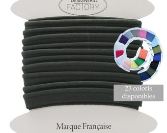 Anthracite grey cotton flanged insert piping cord - available in several colours - Flanged piping cord for cushions