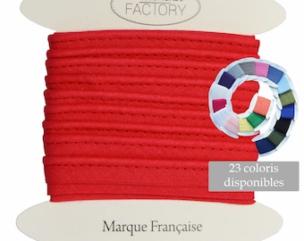 Passepoil coton rouge de belle qualité, facile à coudre et idéal pour de jolies finitions sur vos vêtements et accessoires