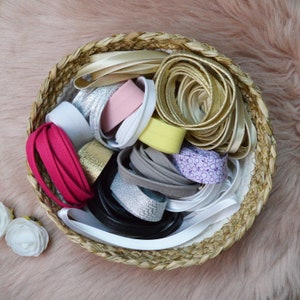 &quot;Mixed Powder&quot; anti-waste basket made up of bias and piping in different materials