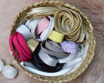 "Mixed Powder" anti-waste basket made up of bias and piping in different materials