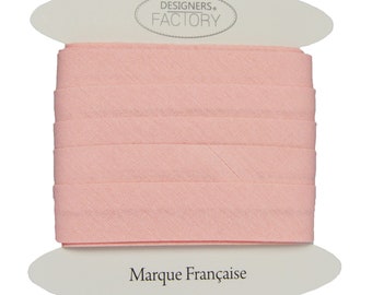Beautiful Quality baby pink Plain Cotton Bias Binding - Cotton Bias Binding  - available in several colours and two sizes
