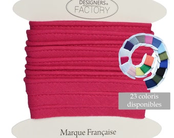 Fuchsia cotton flanged insert piping cord - available in several colours - Flanged piping cord for cushions