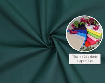 Bottle green cotton poplin fabric - Bottle green cotton fabric 100% cotton sold by coupon, ideal for all your sewing work