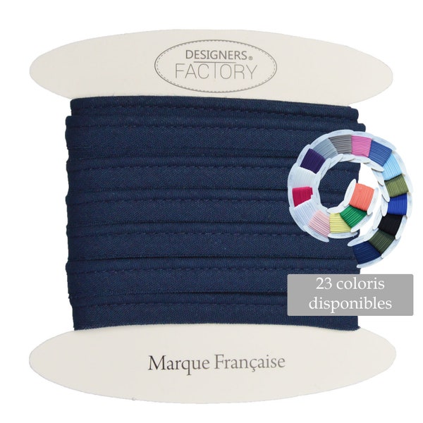 Navy blue cotton flanged insert piping cord - available in several colours - Flanged piping cord for cushions