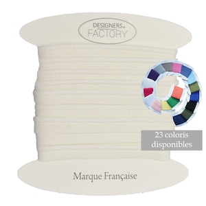 Unbleached cotton flanged insert piping cord - available in several colours - Flanged piping cord for cushions