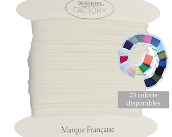 Unbleached cotton flanged insert piping cord - available in several colours - Flanged piping cord for cushions