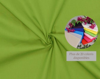 Poplin cotton fabric anise color - 100% cotton anise color fabric sold by piece, ideal for all your sewing projects