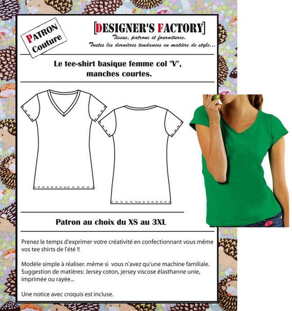 patron shirt femme col v p0010 etsy patron shirt femme col v p0010 etsy