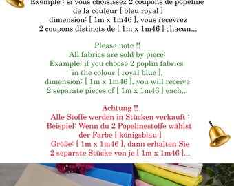 Tissu popeline coton marron Tissu coton marron 100% coton vendu