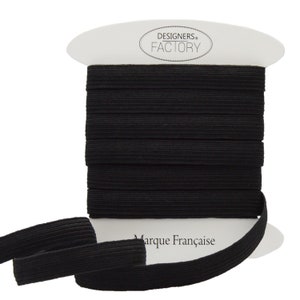 Black elastic tape - elastic band width 1 cm of good quality