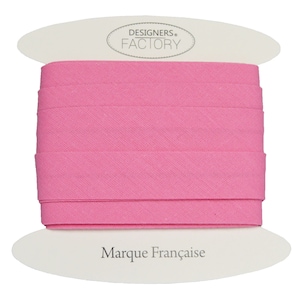 diseñadores-fábrica, Bies de algodón rosa intenso - Certificado Oeko Tex - Cose hasta el borde de la tela para obtener bonitos acabados.