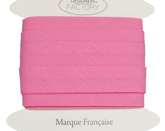 Beautiful Quality pink Plain Cotton Bias Binding - Cotton Bias Binding  - available in several colours and two sizes