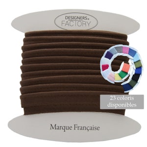 brown cotton flanged insert piping cord - available in several colours - Flanged piping cord for cushions