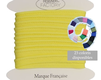 Passepoil coton jaune de belle qualité, facile à coudre et idéal pour de jolies finitions sur vos vêtements et accessoires