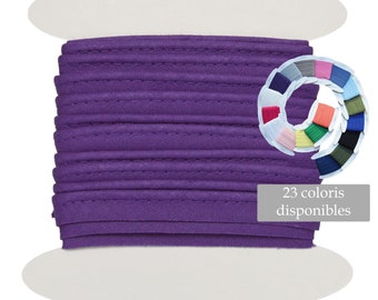 Passepoil coton violet de belle qualité, facile à coudre et idéal pour de jolies finitions sur vos vêtements et accessoires