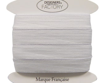 Bande élastique blanc - Largeur: 15mm - Elastique couture blanc de belle qualité