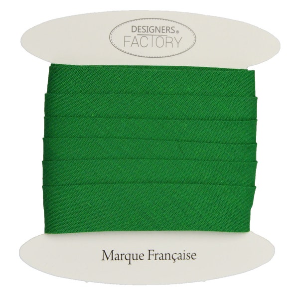 Beautiful Quality pine green Plain Cotton Bias Binding - Cotton Bias Binding  - available in several colours and two sizes