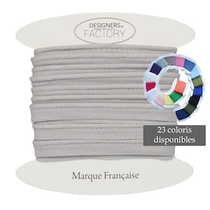 Grey cotton flanged insert piping cord - available in several colours - Flanged piping cord for cushions