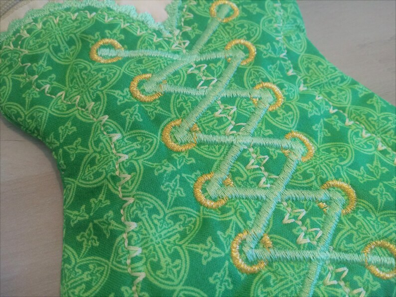 Celtic Pouch Celtic purse Corset zipper pouch Celtic bag Celtic corset bag