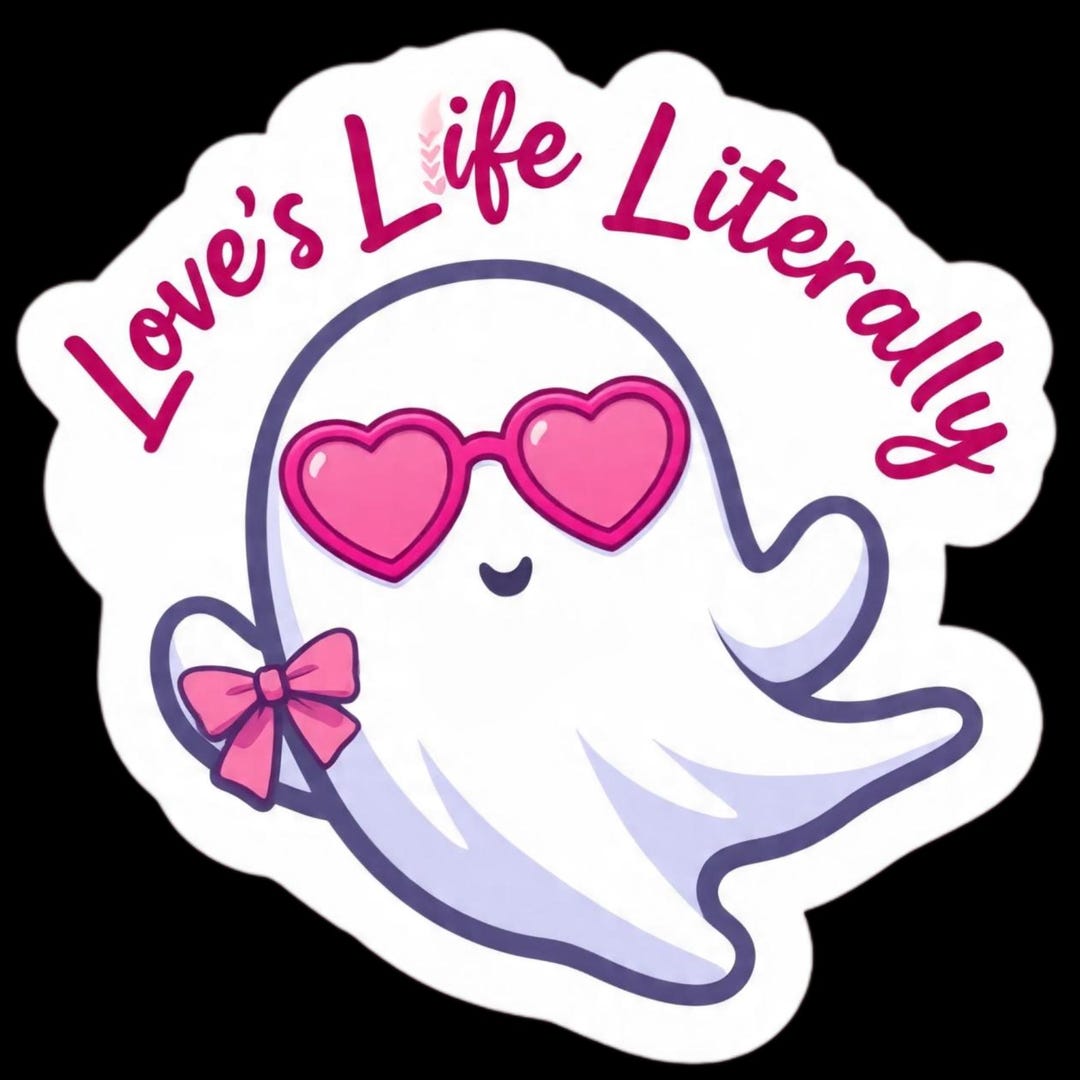 Ghost Sticker While Message Ghost Sticker - Etsy