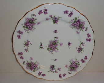 Fine Bone China Free Standard Shipping in the U.S.A. Hammersley Victorian Violets Large 13 inch Platter Made in England