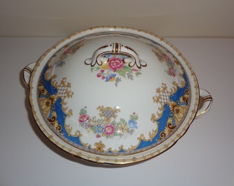 FREE SHIPPING-Very Rare-Fabulous-Pink-Mid Century-Shelley-Pattern Lyric-Made England-Fine Bone China-9 12-Serving Vegetable Dish