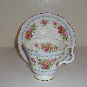 Royal Albert Gaiety Series Minuet Cup and Saucer Fine Bone China Made in England Free Standard Shipping in the U.S.A.