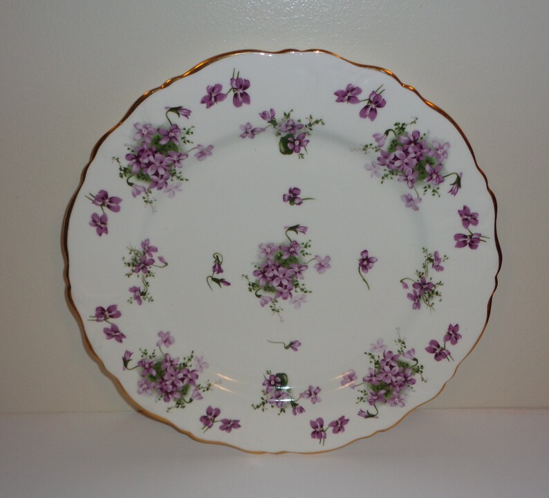 Fine Bone China Free Standard Shipping in the U.S.A. Hammersley Victorian Violets Large 13 inch Platter Made in England