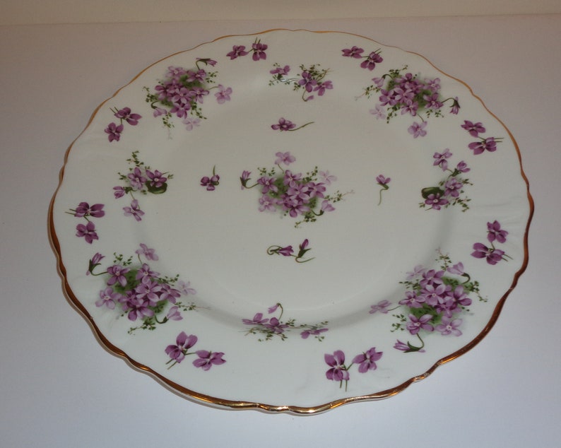 Fine Bone China Free Standard Shipping in the U.S.A. Hammersley Victorian Violets Large 13 inch Platter Made in England