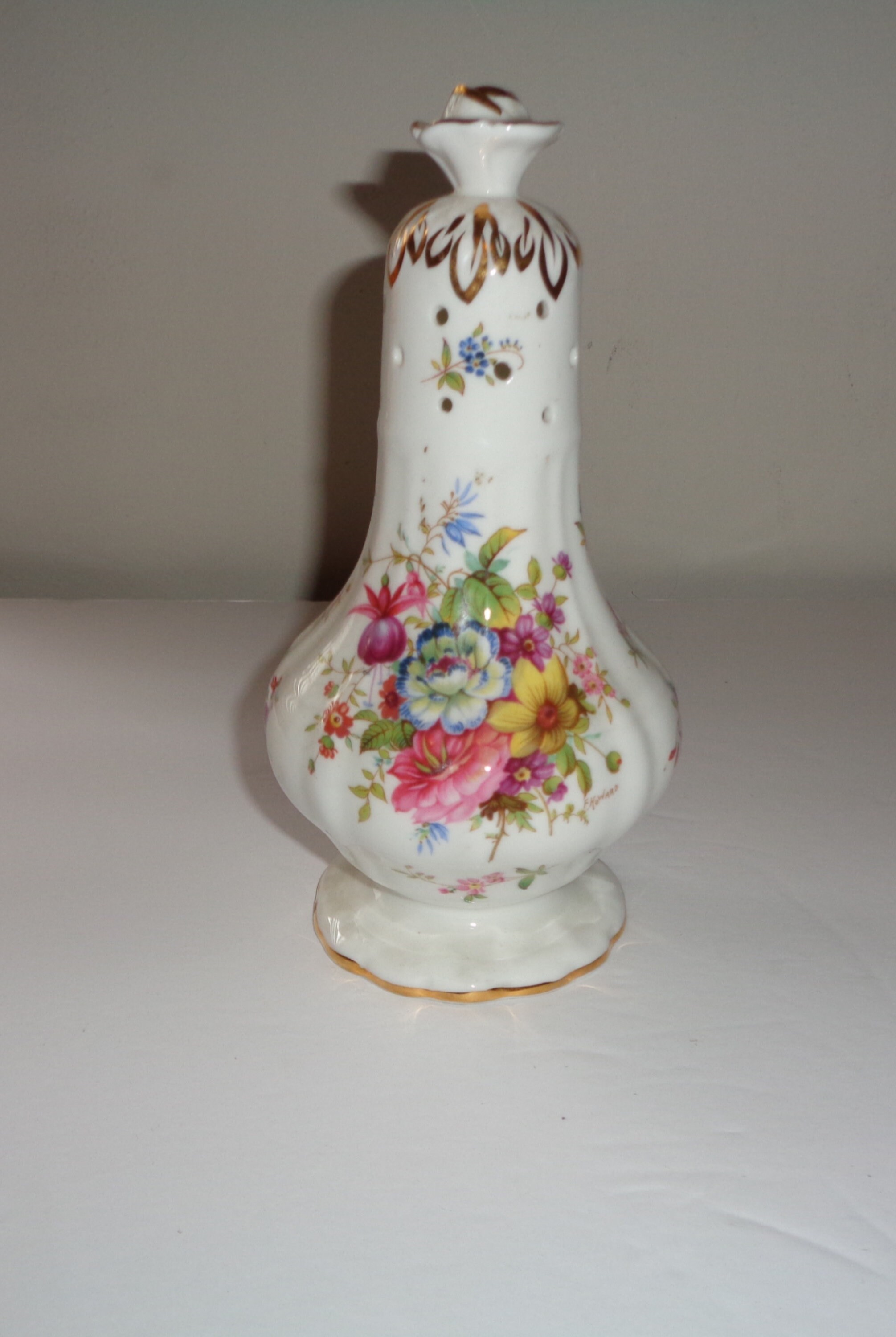 Pattern No Howard Sprays 2991 Hammersley Bone China Salt and Pepper Shakers