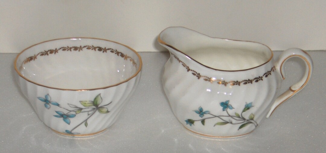 Buy Foley China Periwinkle Cream and Sugar Bone China England Free ...