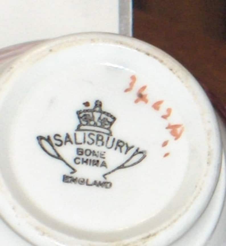 Salisbury Rose Pattern 3462A Bone China Made in England Free Etsy