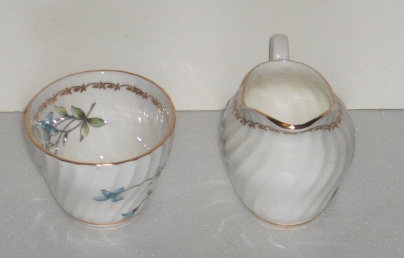 Buy Foley China Periwinkle Cream and Sugar Bone China England Free ...