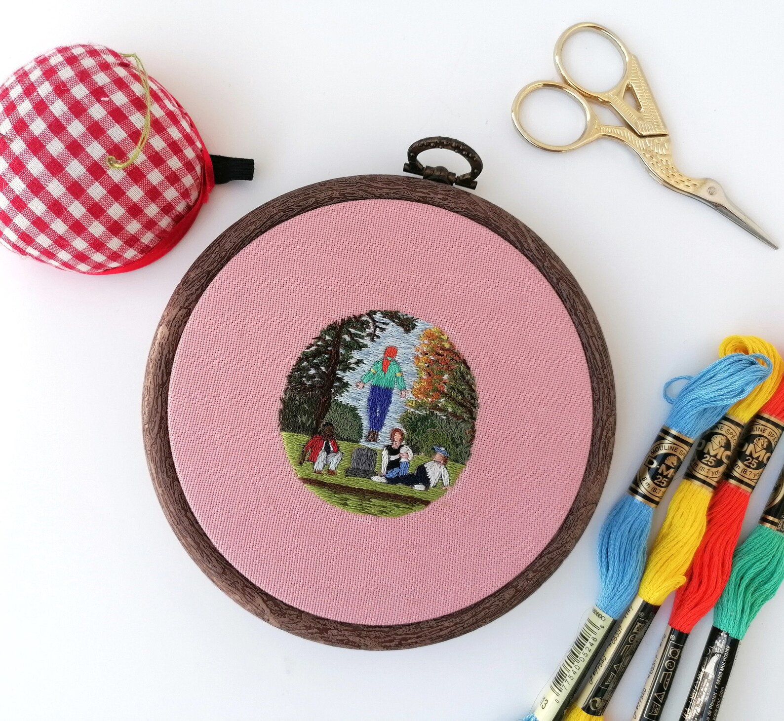 Spring of '86 Hand Embroidery Hoop Art - Etsy