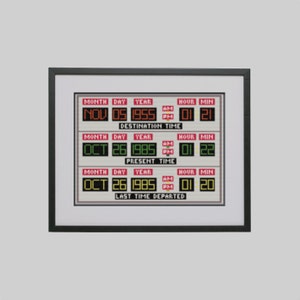 BUY 2 patterns and GET 1 FREE --Back to the Future Delorean Dashboard Crossstitch Pattern