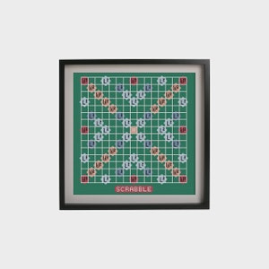 BUY 2 patterns and GET 1 FREE --Scrabble Game Board Crossstitch Pattern