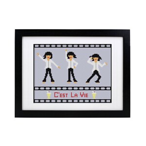 BUY 2 patterns and GET 1 FREE --Pulp Fiction Dancing Mia Wallace Crossstitch Pattern