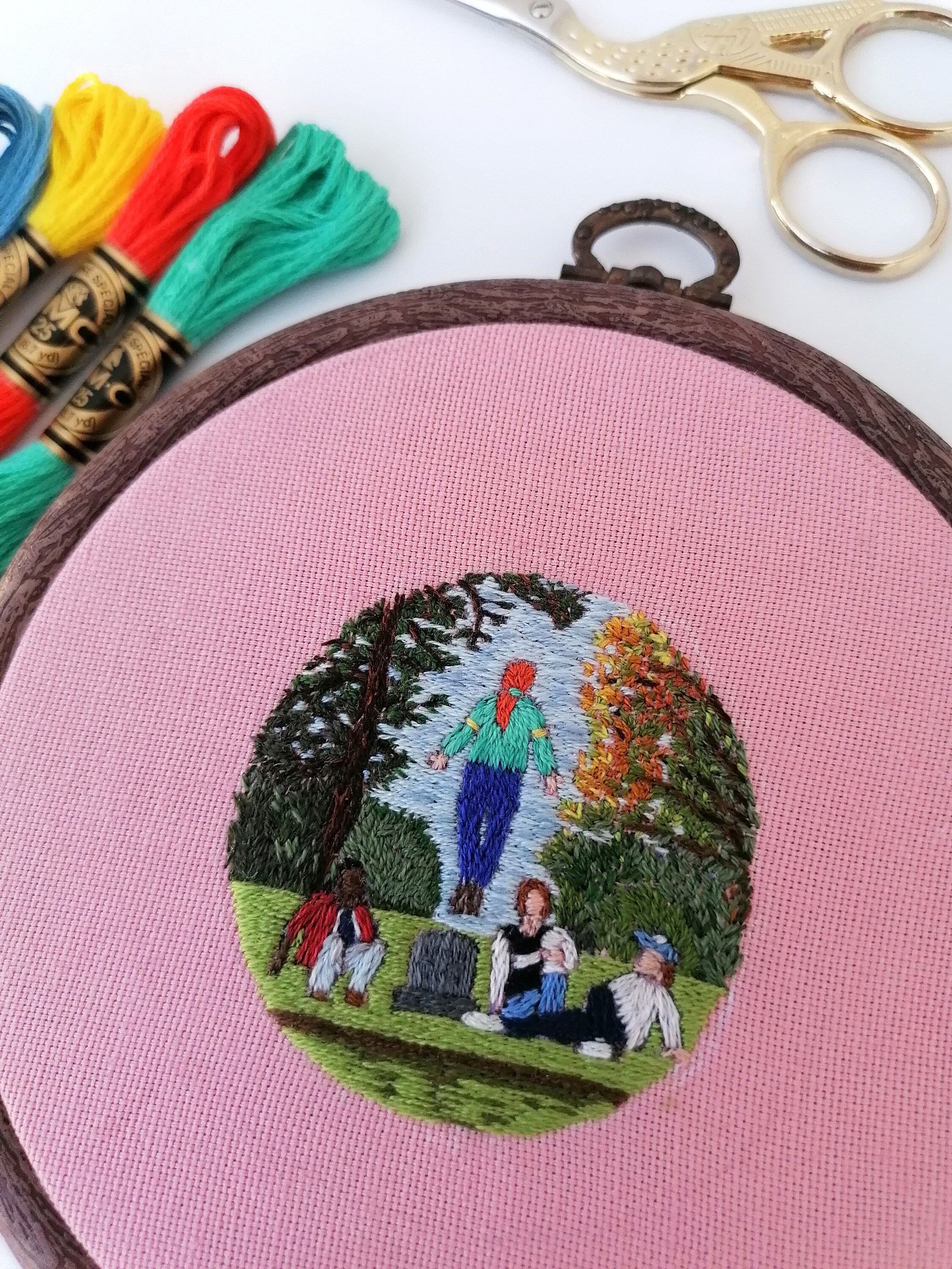 Spring of '86 Hand Embroidery Hoop Art - Etsy