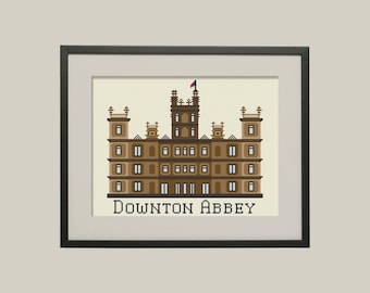 BUY 2 patterns and GET 1 FREE--Downton Crossstitch Pattern inspired by the series