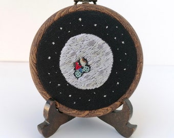 Et Phone Home Hand Embroidery Hoop Art