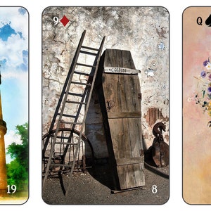 ORIGINAL Lenormand deck created in a Vintage Design. See Gallery. Customize your deck with a choice of design for the back cover!