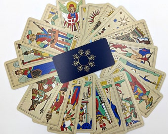 ORIGINAL CREATION of KABBALISTIQUE Tarot. 22 Major Arcana Deck, created in a 'Felt Tip Pen" Design.