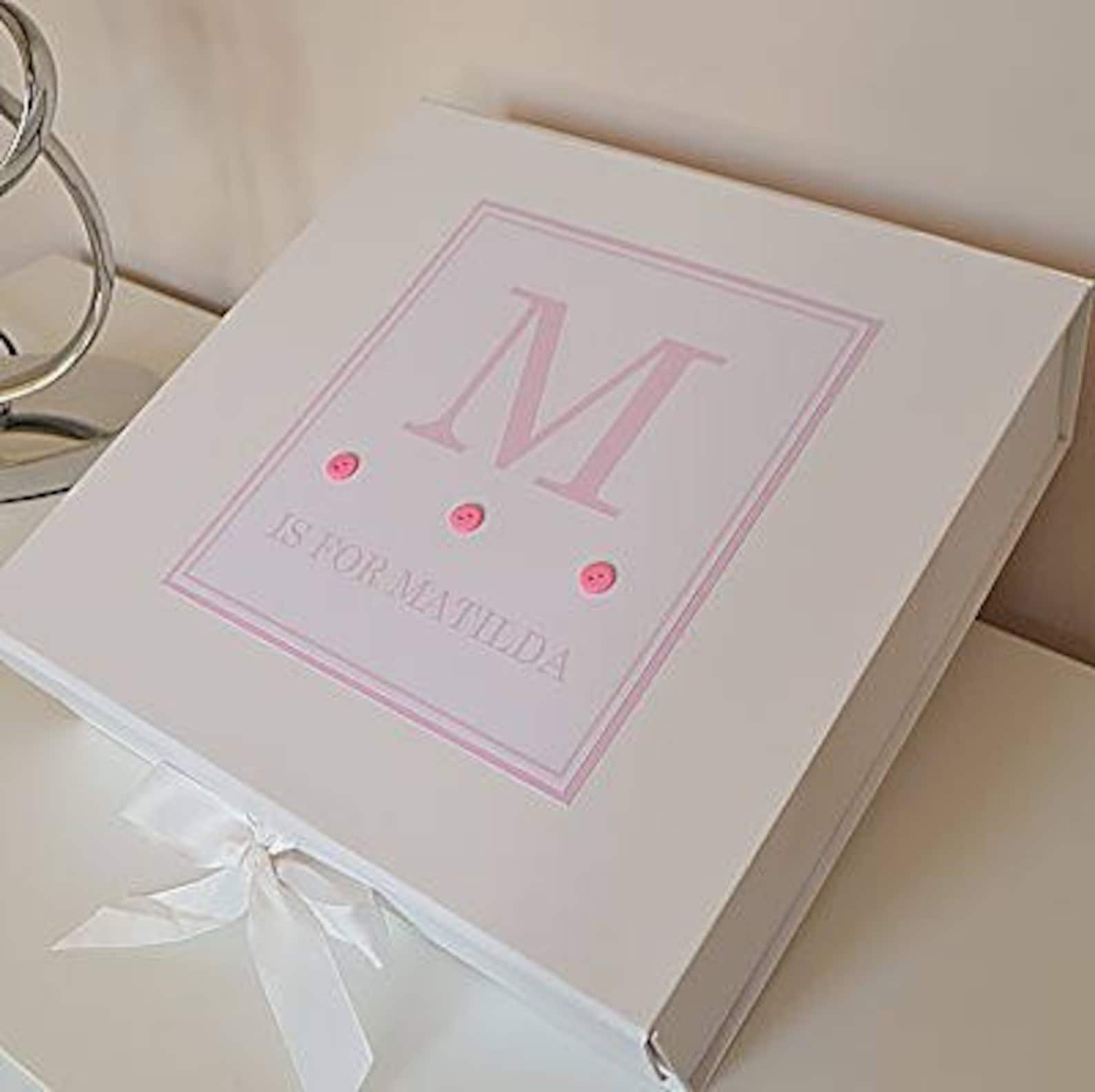 Personalised baby keepsake box baby girl keepsake box Etsy