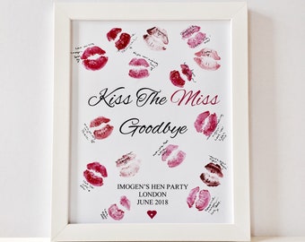 Hen Party Guest Book, Hen Memory Book, Hen Do game, Gift for bride, Bridal Shower Gift, Classy Hen Do, Hen Party Decor, Hen Accessories,